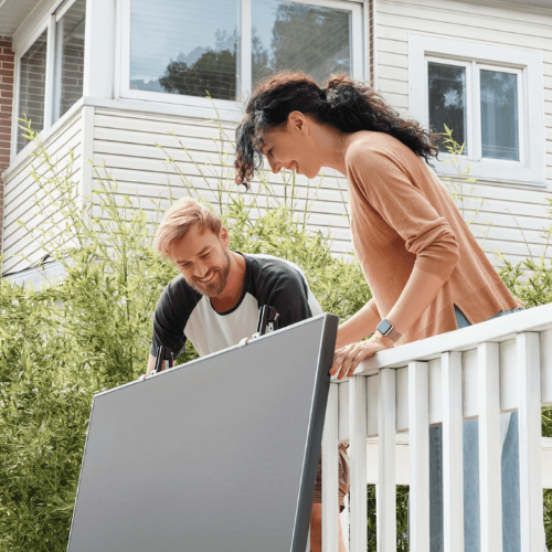 Solar Hook fissazione per pannello solare su balcone