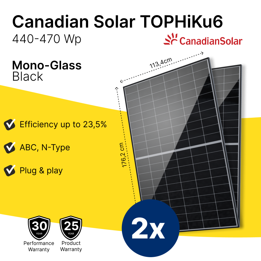 QN Solar Panel 2x Bifacial TOPCon N-Type