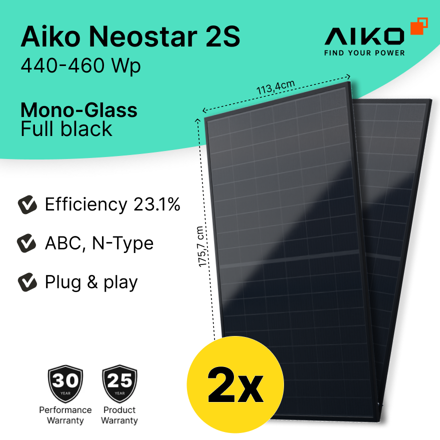 Aiko Neostar 2S Solar energy Panel 2x