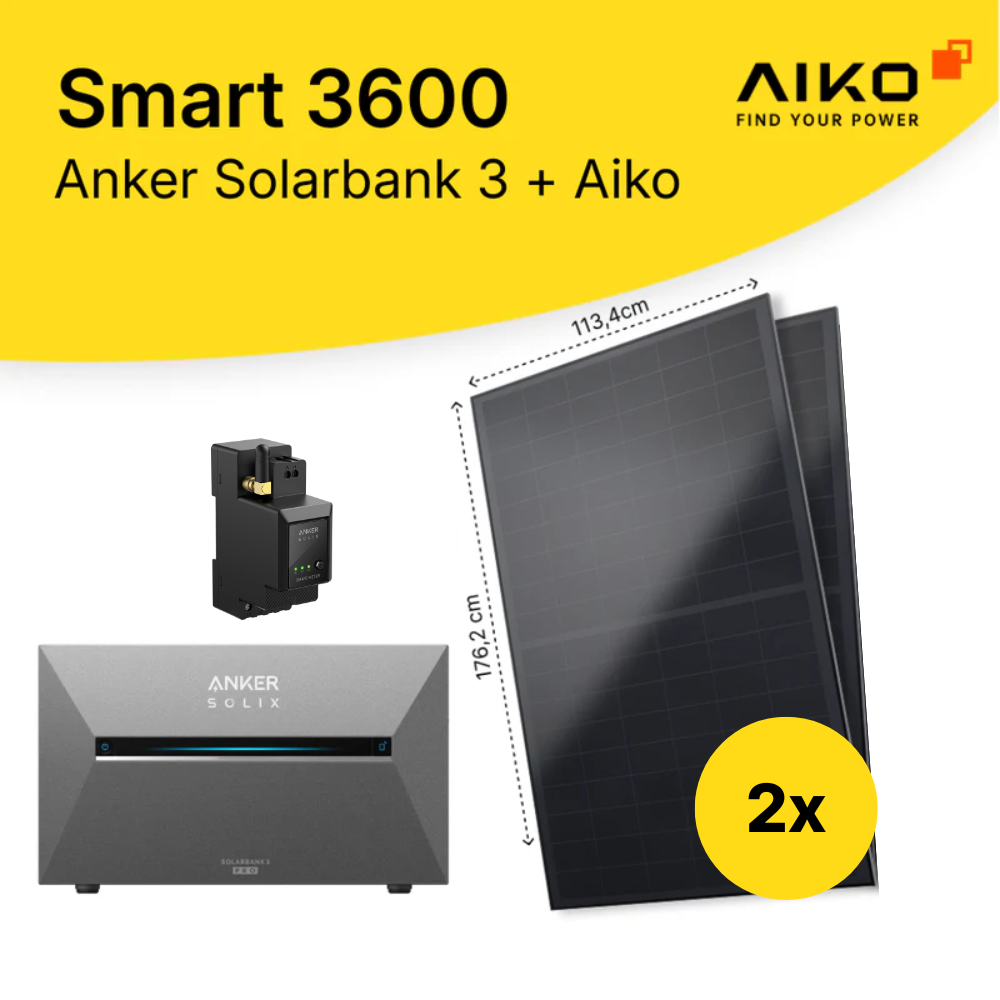 Kit solare Smart 3600 (Anker Solarbank 3 Pro + Aiko)