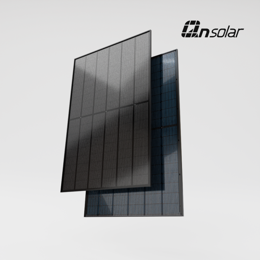 Pannello Solare QN Solar N-Type TOPCon Full Black Bifacciale 420 Wp
